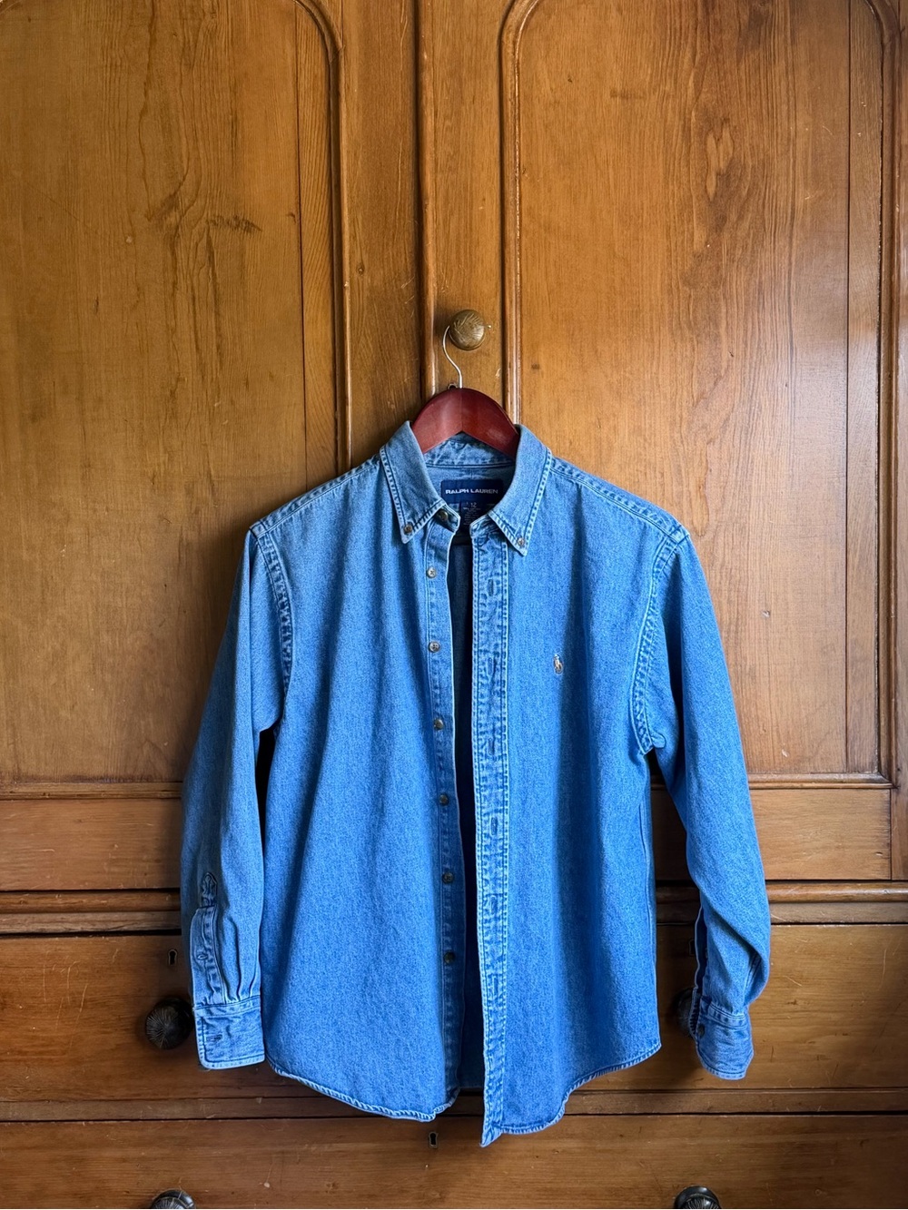 Ralph Lauren Light Blue Denim Button-Down Shirt
